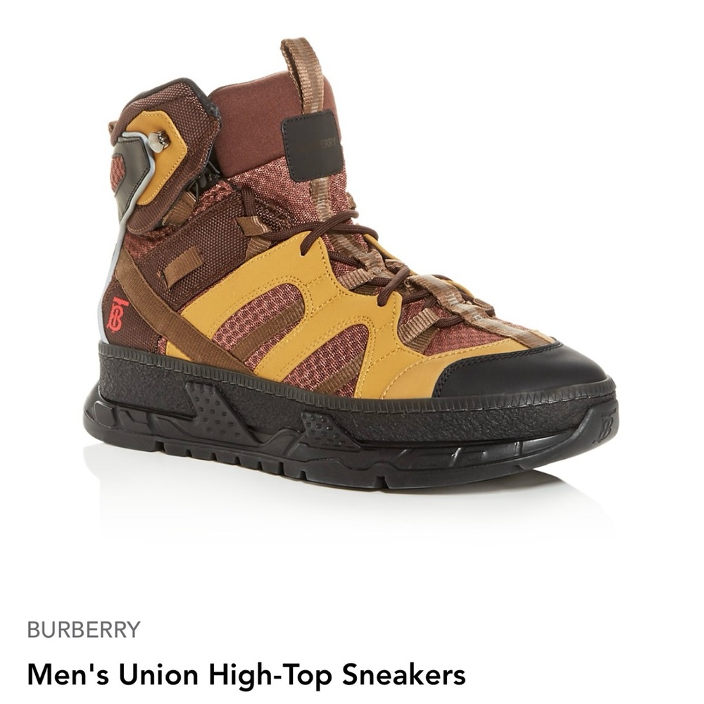 NIB BURBERRY Men's Union High-Top Sneakers